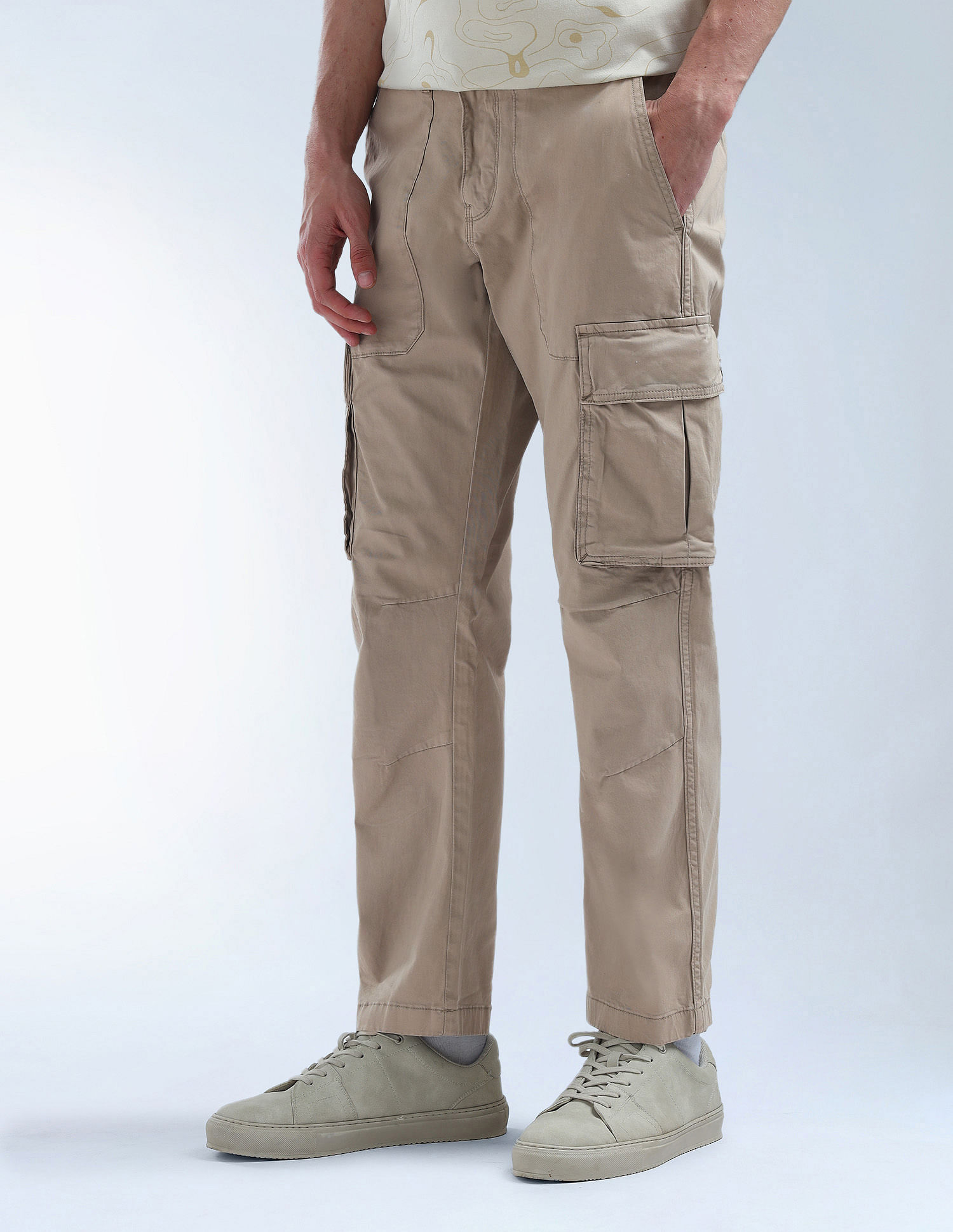 Flying Machine Relaxed Tapered Fit Twill Cargo