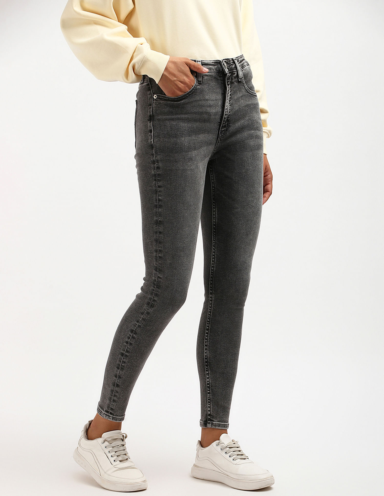Calvin Klein High Rise Super Skinny Fit Jeans