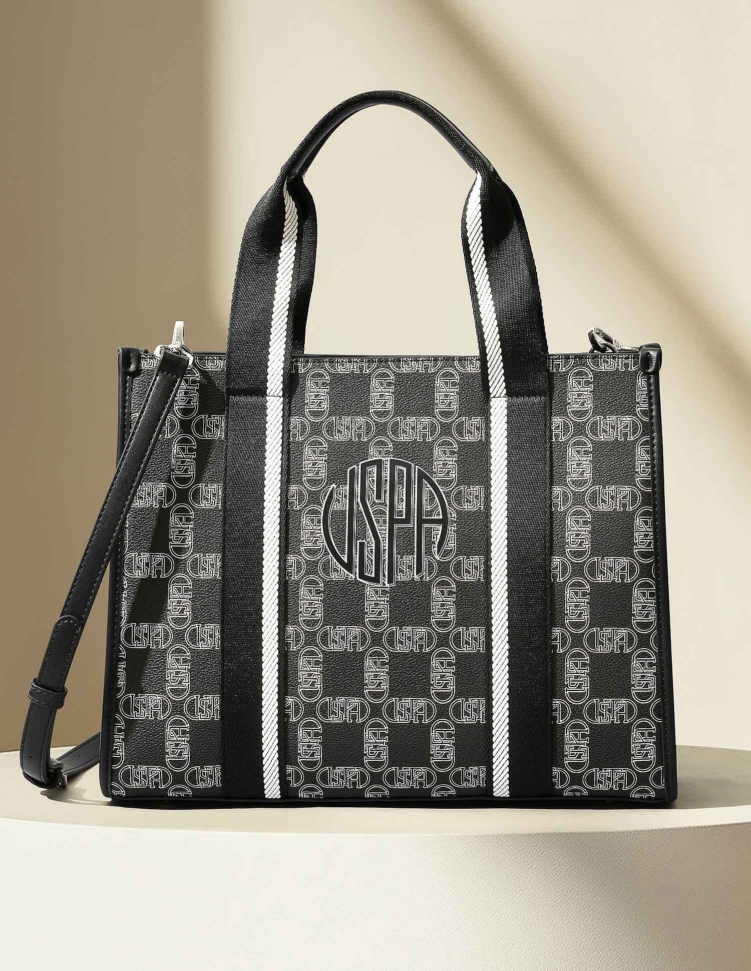 U.S. Polo Assn. Mendy Monogram Satchel Bag