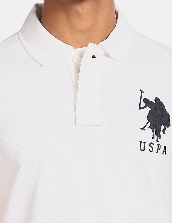 U.S. Polo Assn. Brand Embroidered Pique Polo Shirt