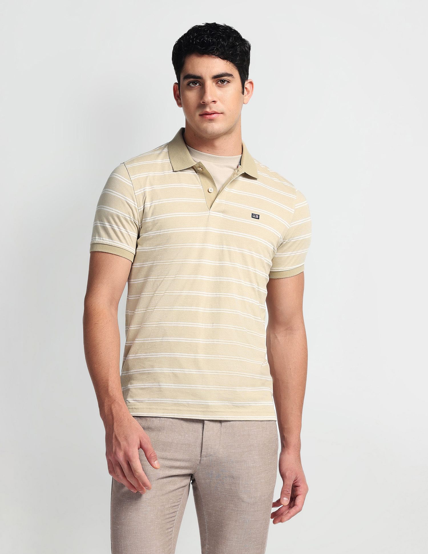 Arrow Sports Regular Fit Cotton Jersey Polo Shirt