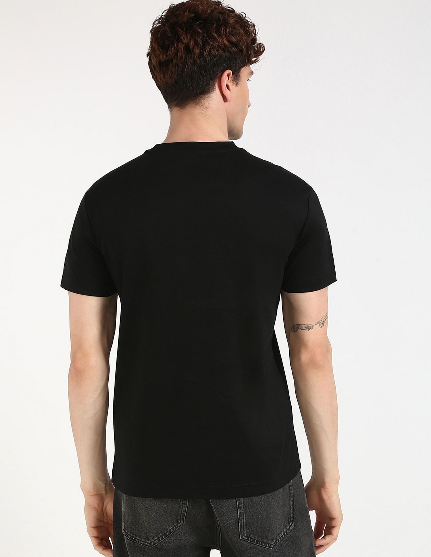 Calvin Klein Jeans Embroidered Logo Regular-Fit Cotton T Shirt