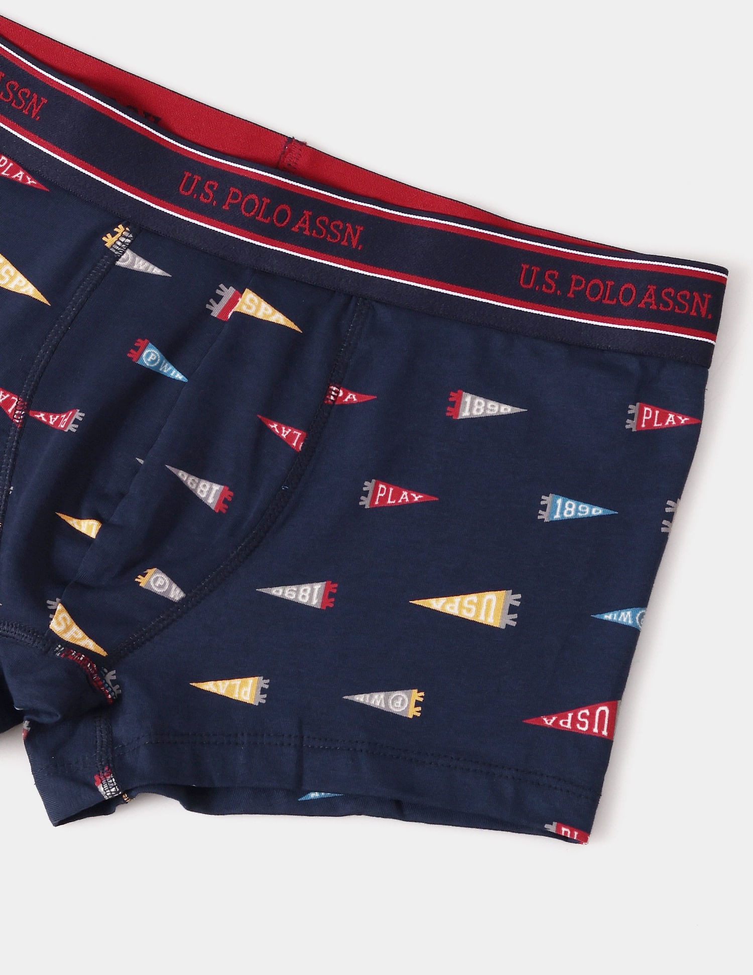 USPA Innerwear All Over Print Ribbed Jersey I616 Trunks - Pack Of 1
