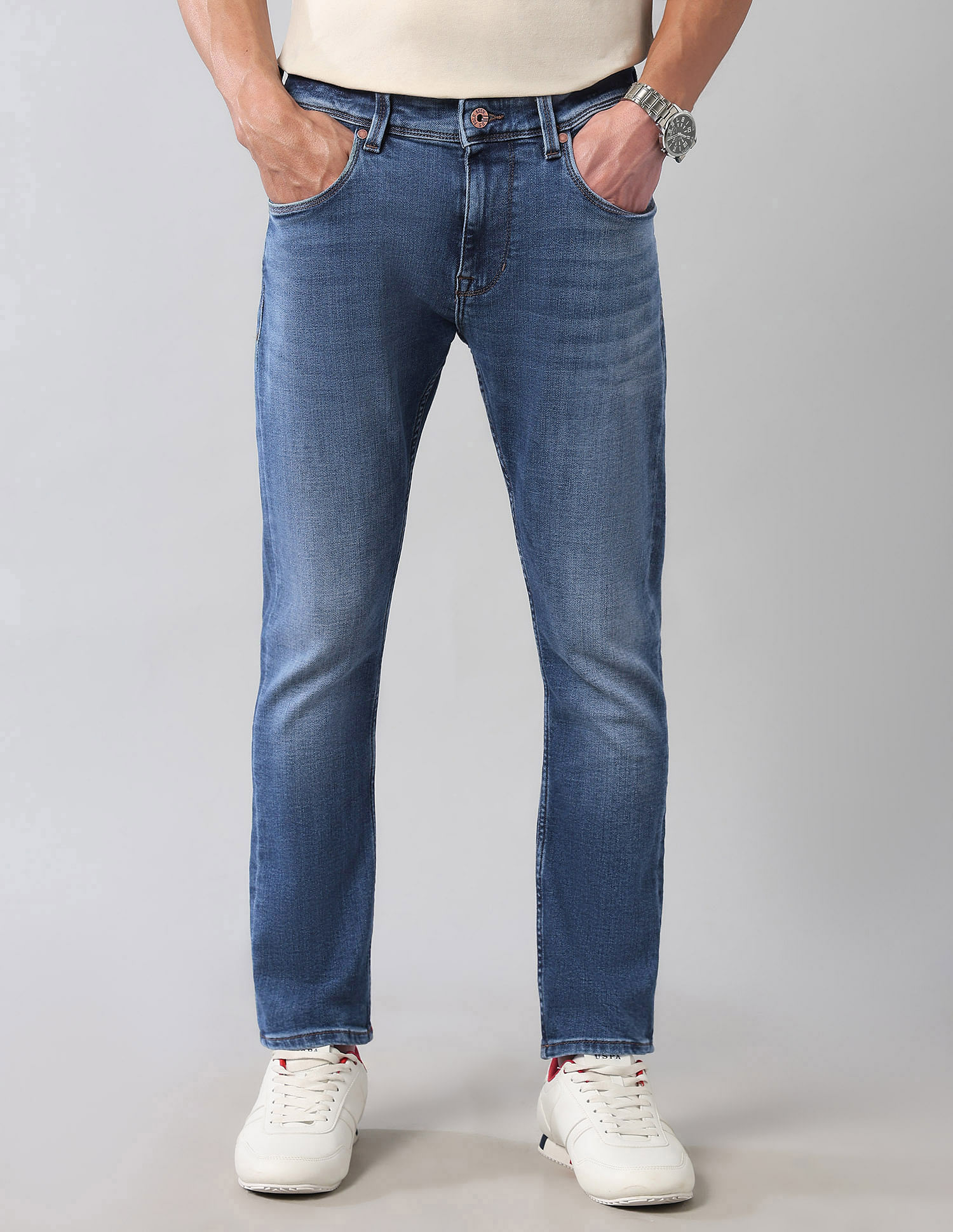 U.S. Polo Assn. Denim Co. Henry Tapered Fit Blue Super Stretch Jeans