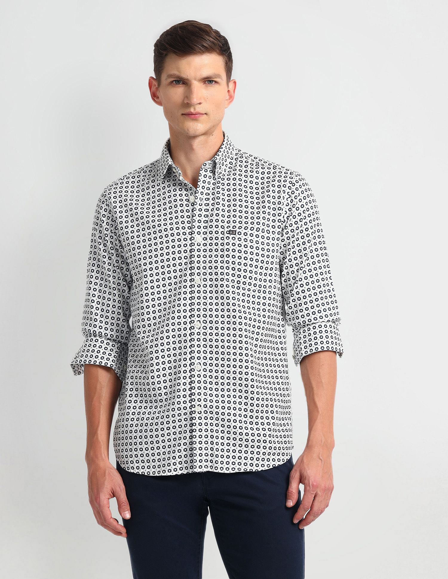 Arrow Sport Manhattan Slim Fit Dobby Shirt