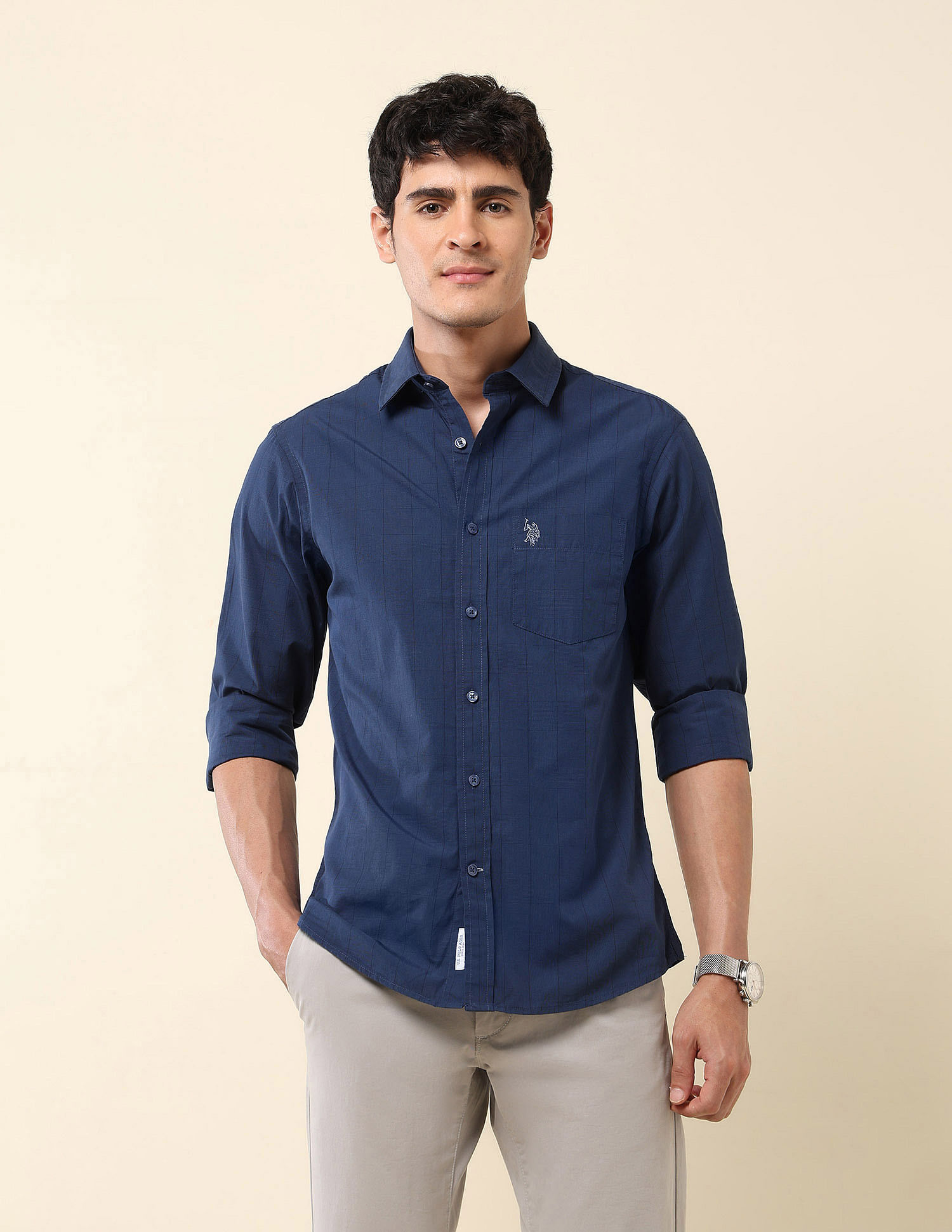 U.S. Polo Assn. Vertical Striped Pure Cotton Shirt