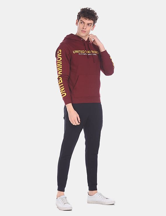 Buy Flying Machine Men Maroon 