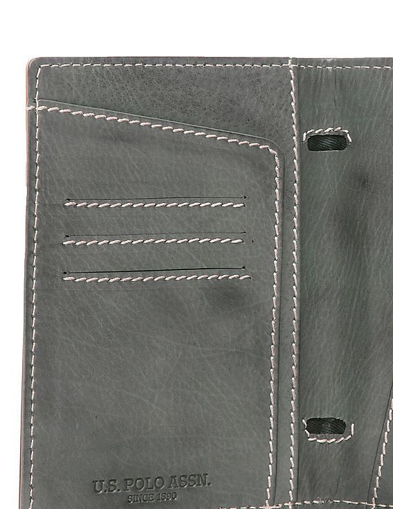 U.S. Polo Assn. Colour Block Leather Passport Holder