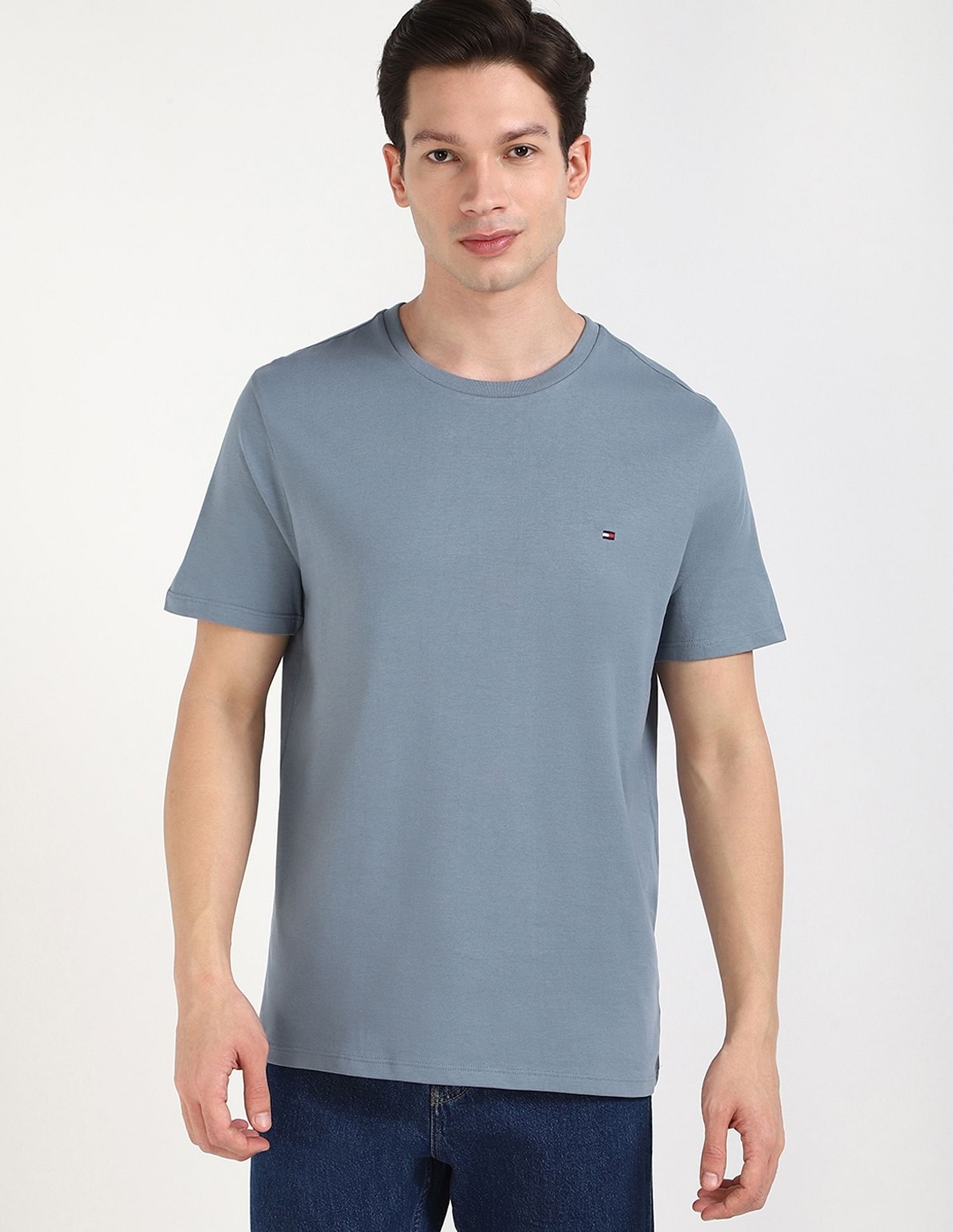 Tommy Hilfiger Solid Regular-Fit Cotton T-Shirt