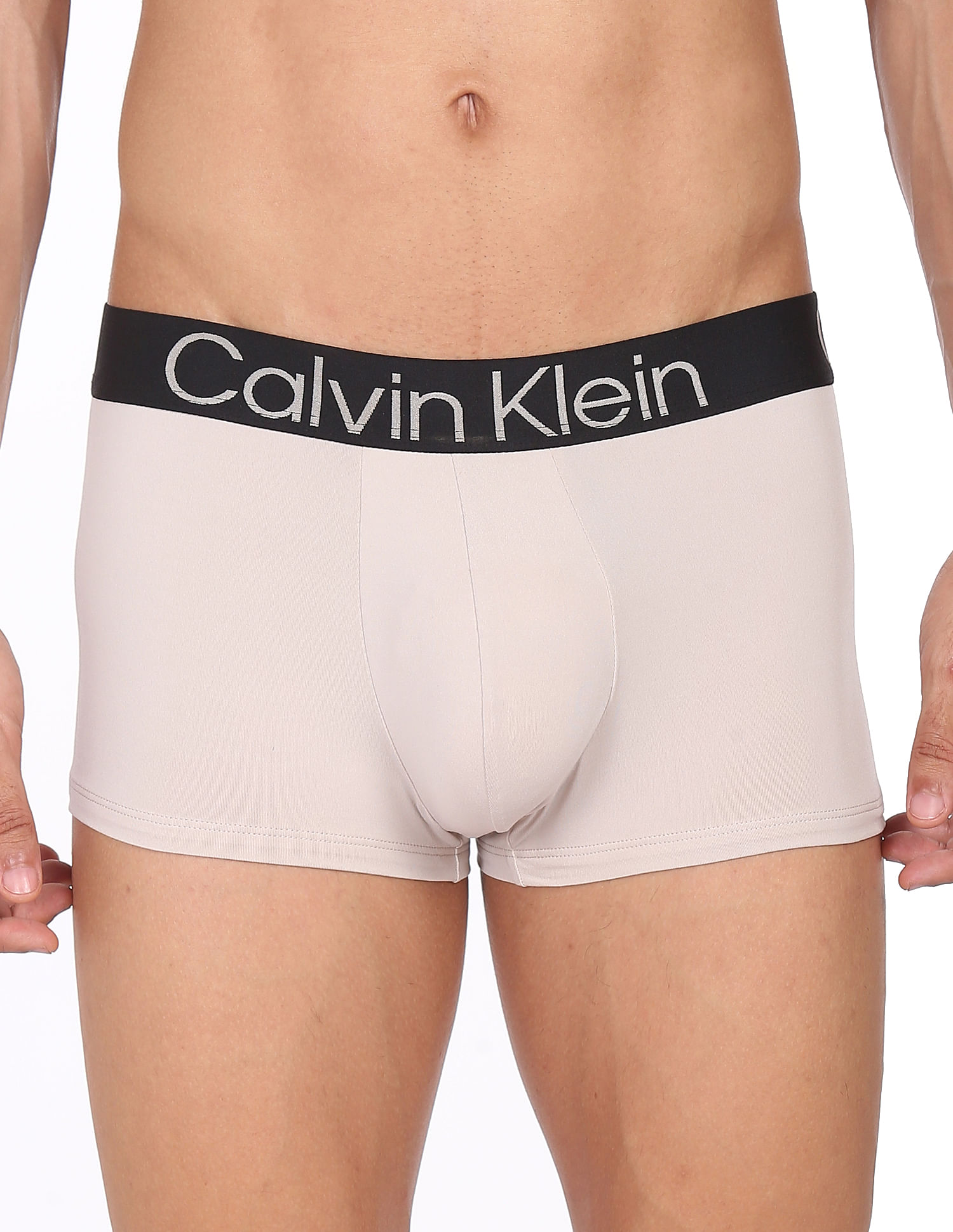 Buy Calvin Klein Underwear Men Beige Low Rise Solid Trunks - NNNOW.com