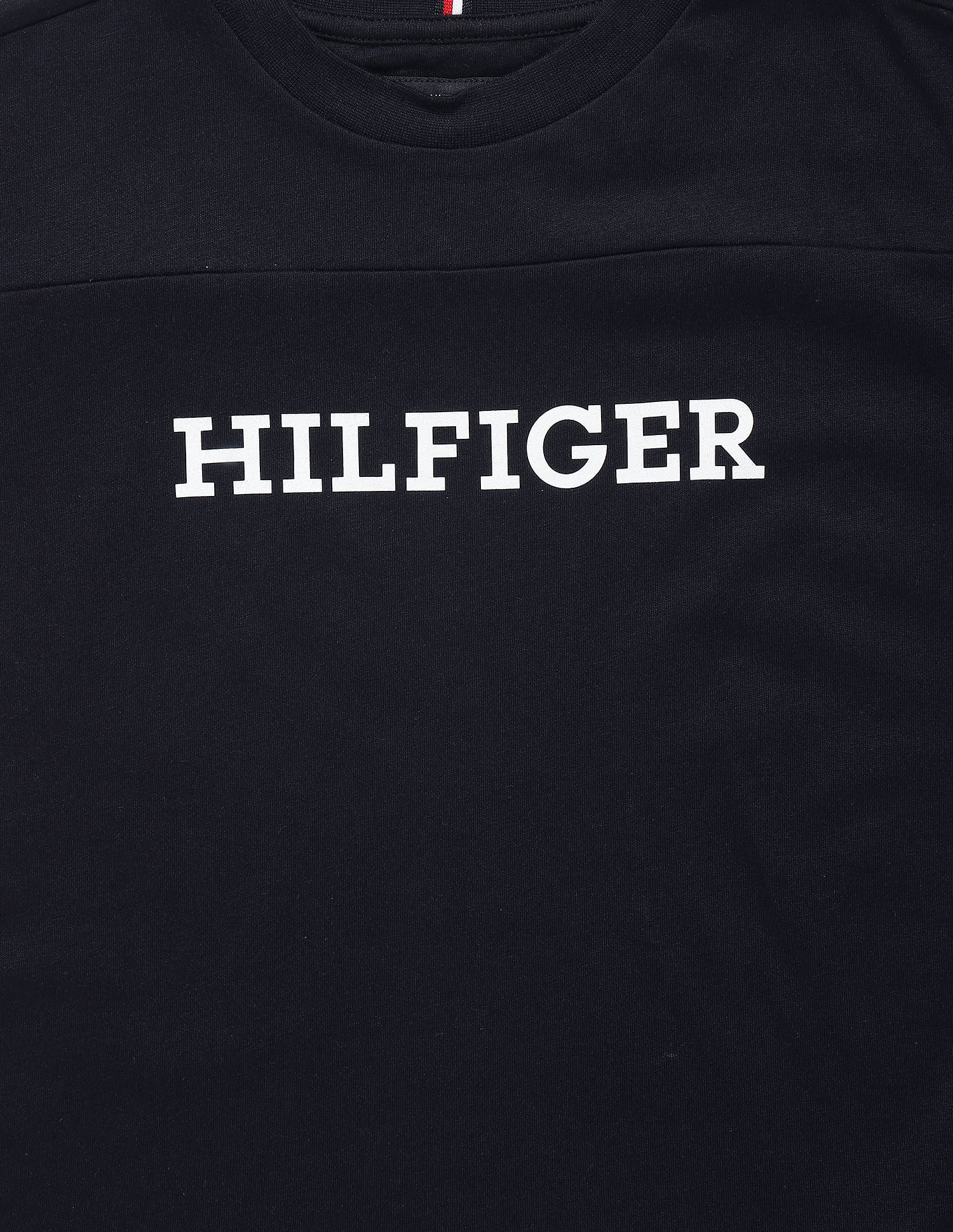 Tommy Hilfiger Kids Boys Monotype Print Varsity T-Shirt