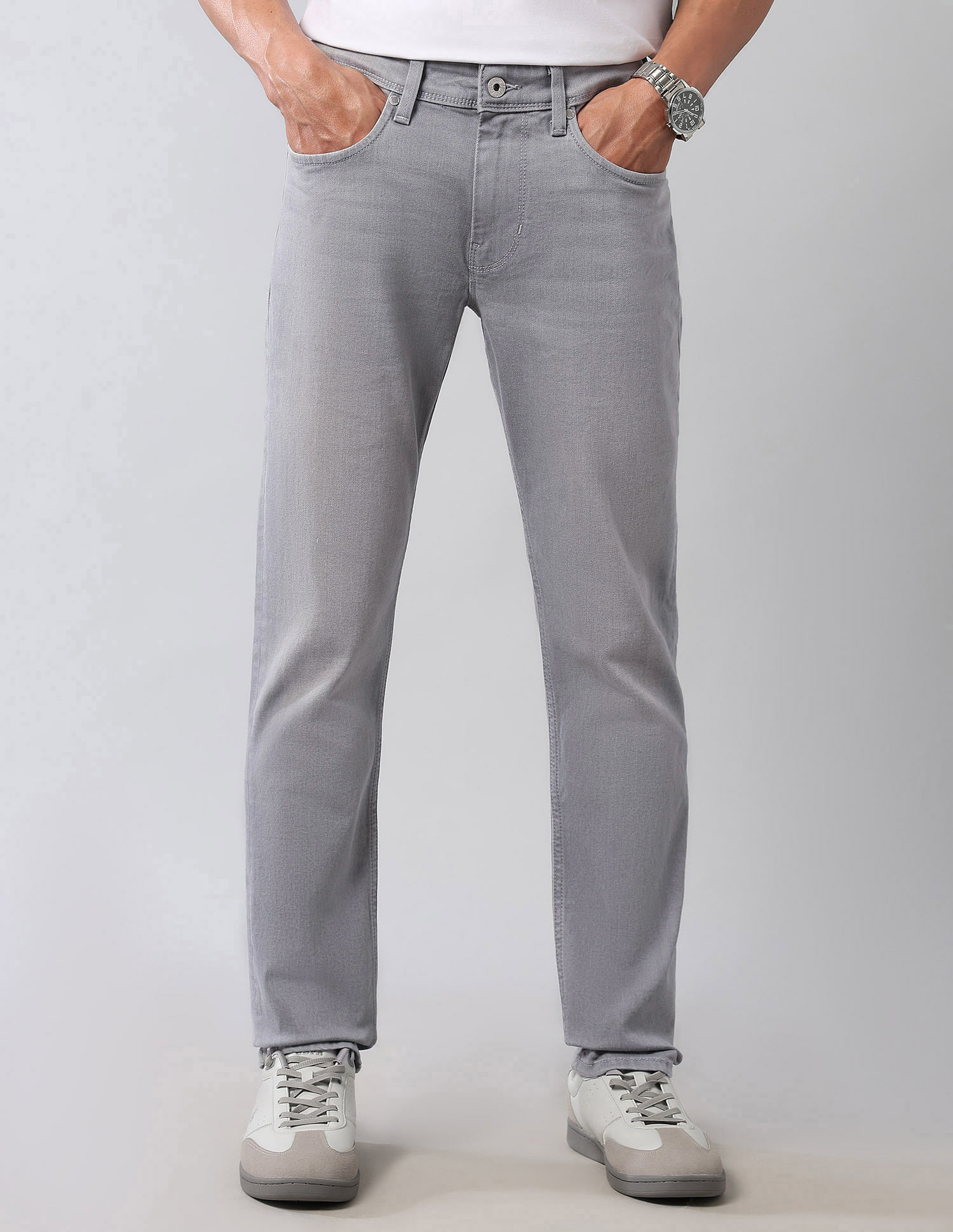 U.S. Polo Assn. Denim Co. Brandon Slim Tapered Fit Grey Ultra Soft Jeans
