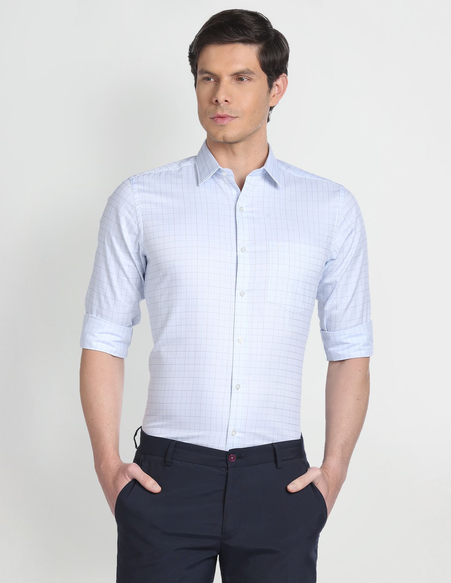 Arrow Graph Check Dobby Shirt