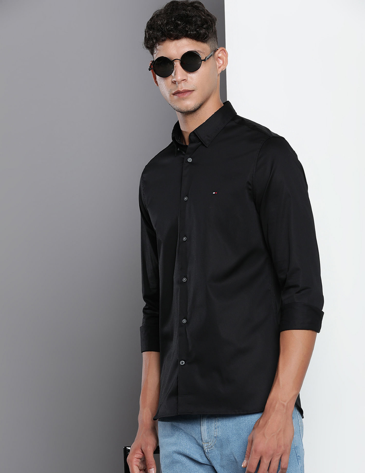 Tommy Hilfiger Cotton Stretch Slim Flex Shirt