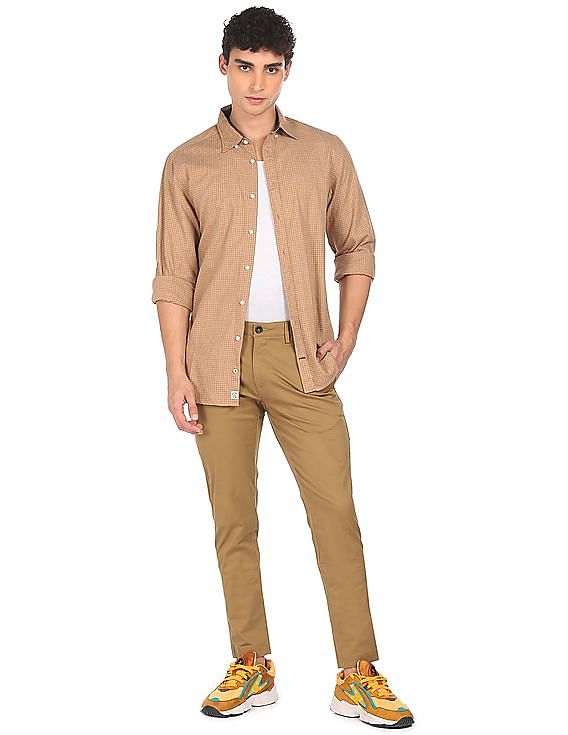 U.S. Polo Assn. Austin Tapered Fit Solid Trousers