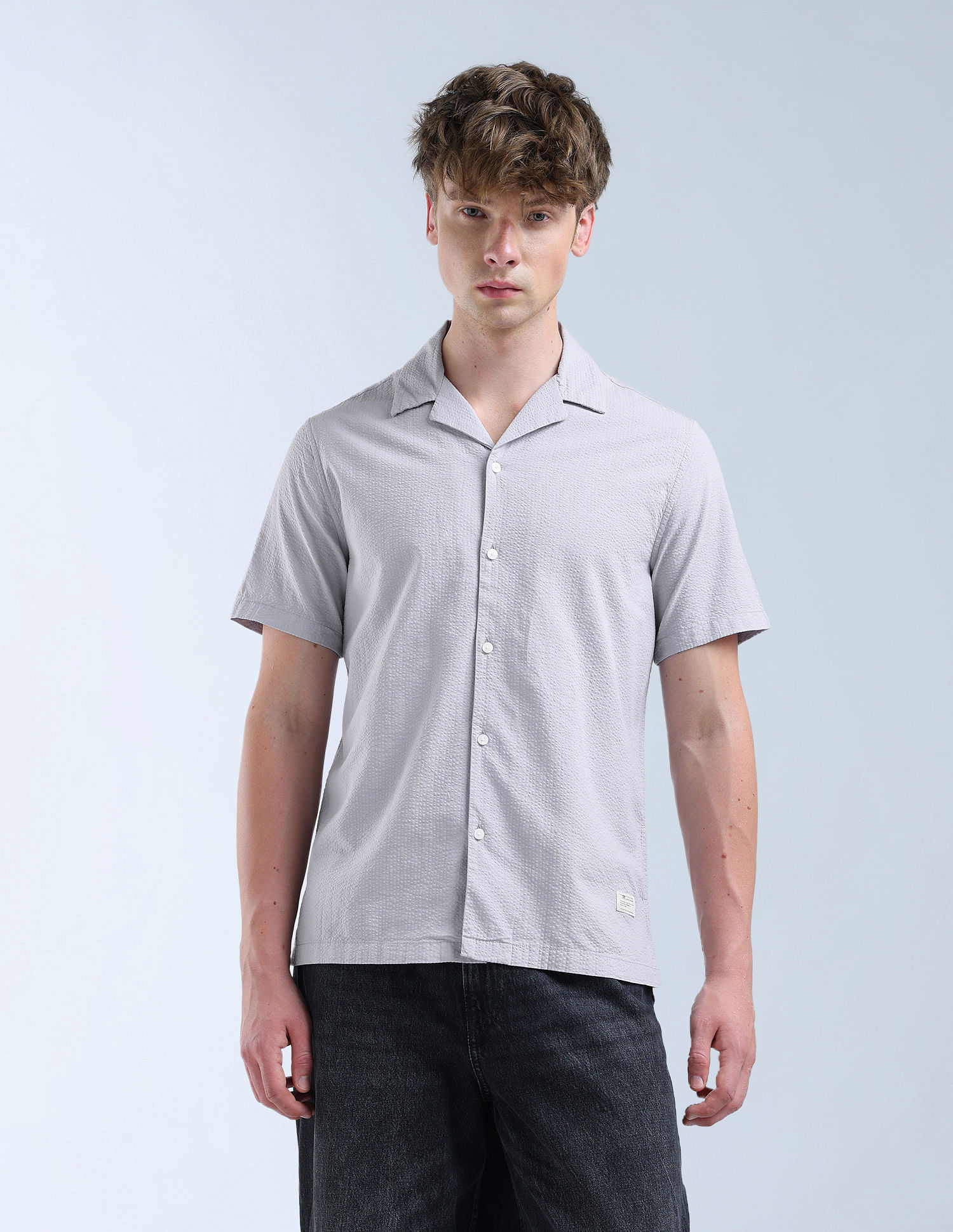 Flying Machine Textured Seersucker Original Shirt