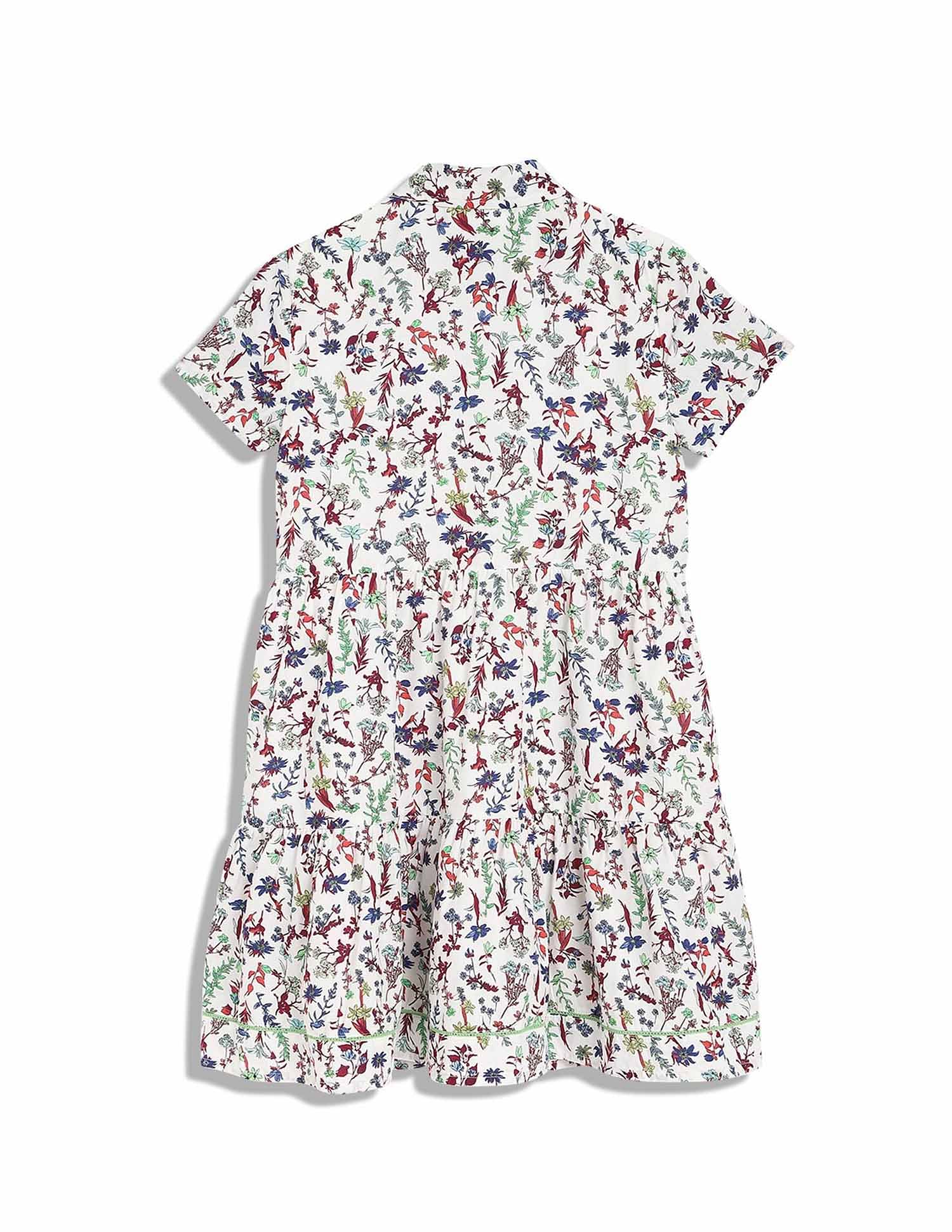 Tommy Hilfiger Kids Girls Printed Regular-Fit Cotton Dress