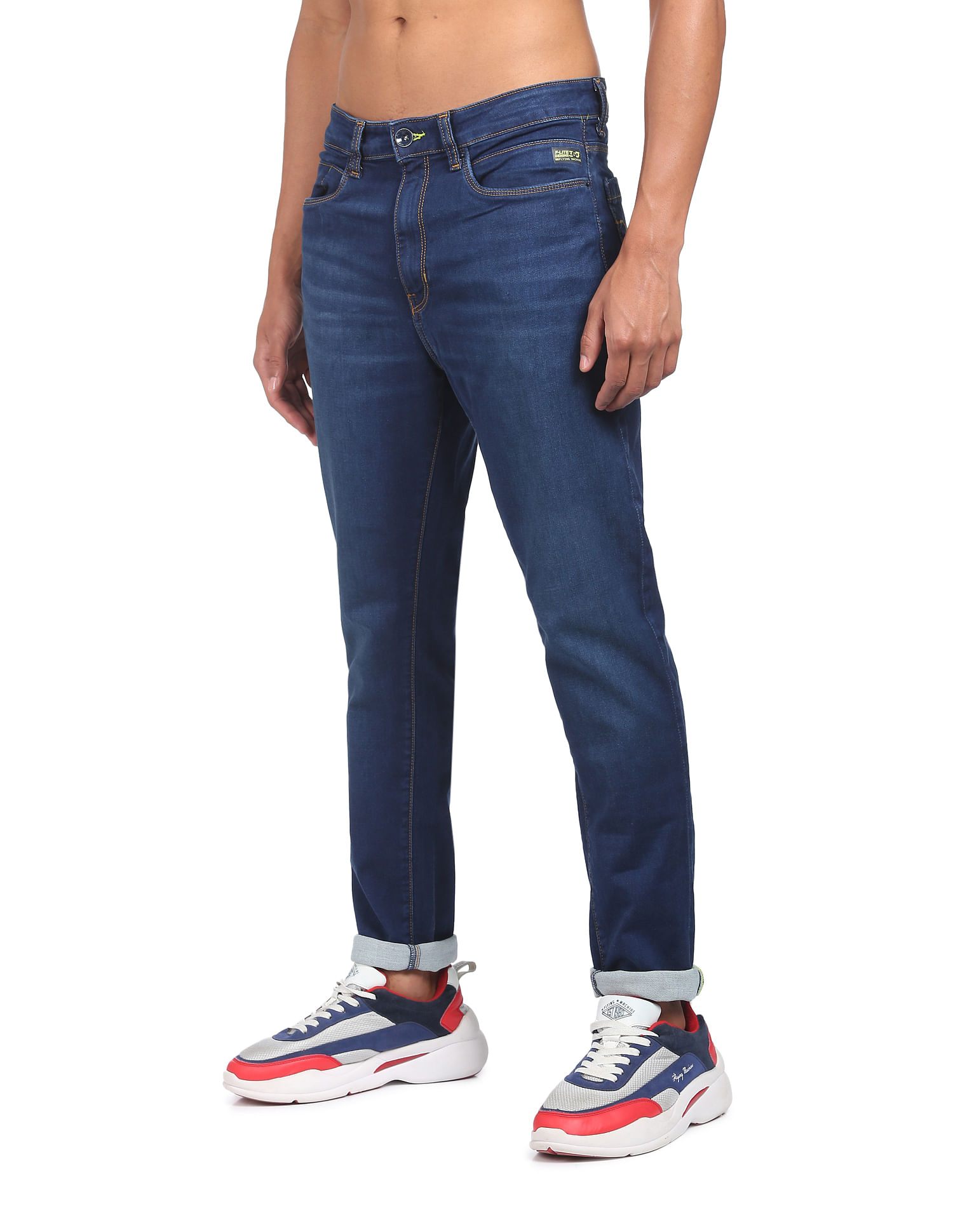 Flying Machine Dark Wash Billy Regular Fit F-Lite Jeans