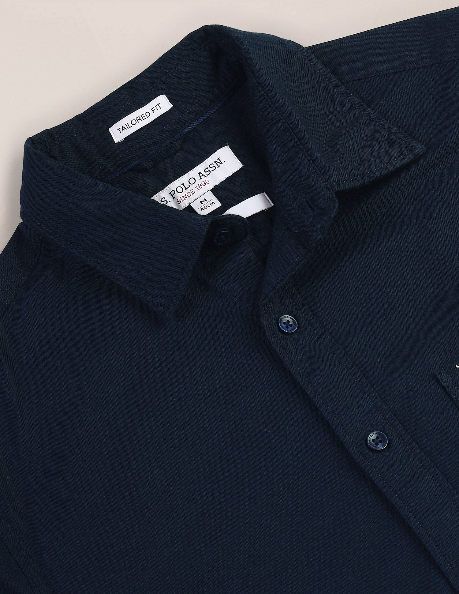 U.S. Polo Assn. Solid Dobby Shirt
