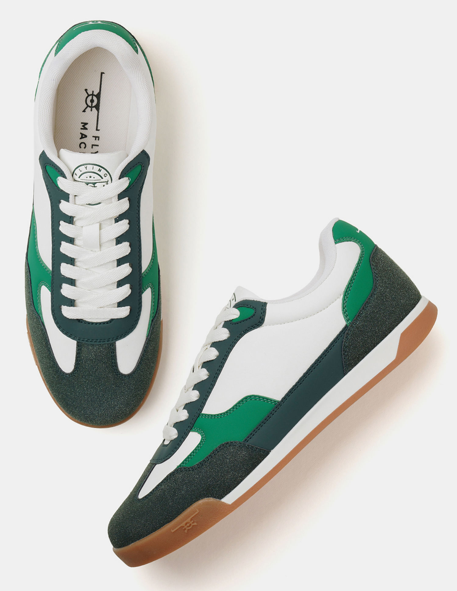 Flying Machine Men Hudson Colorblocked Suede Sneakers