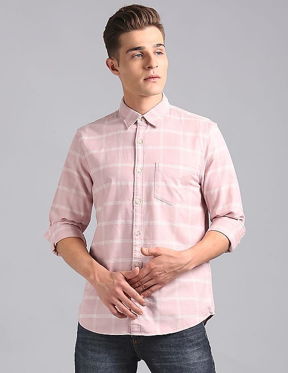 stretch oxford muscle fit shirt