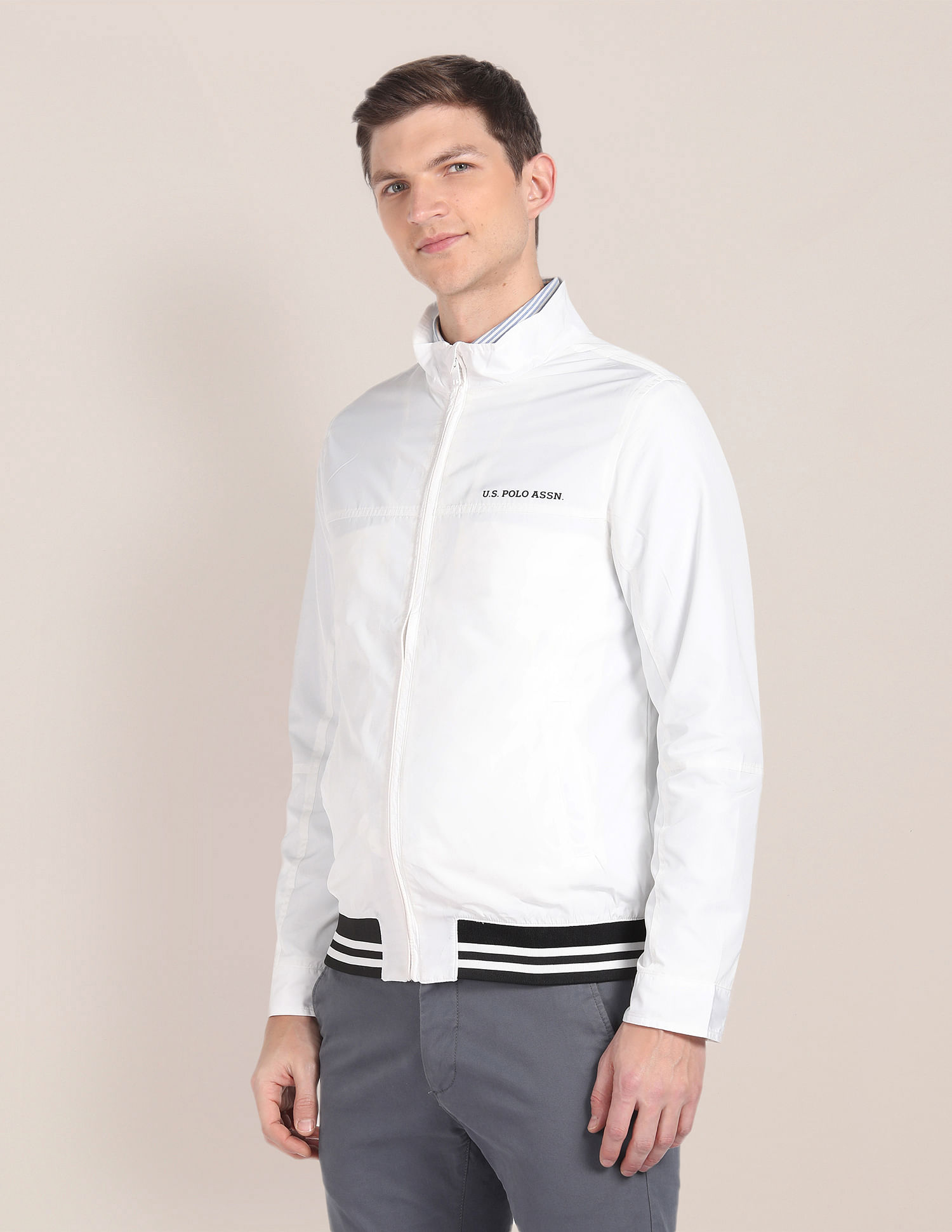 Us polo sale assn white jacket