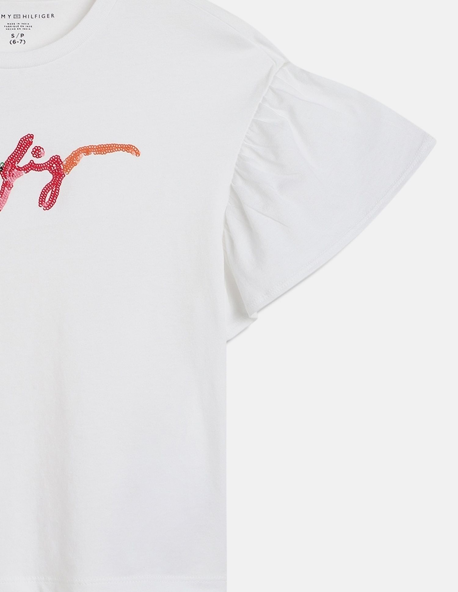 Tommy Hilfiger Girls White Logo T-Shirt