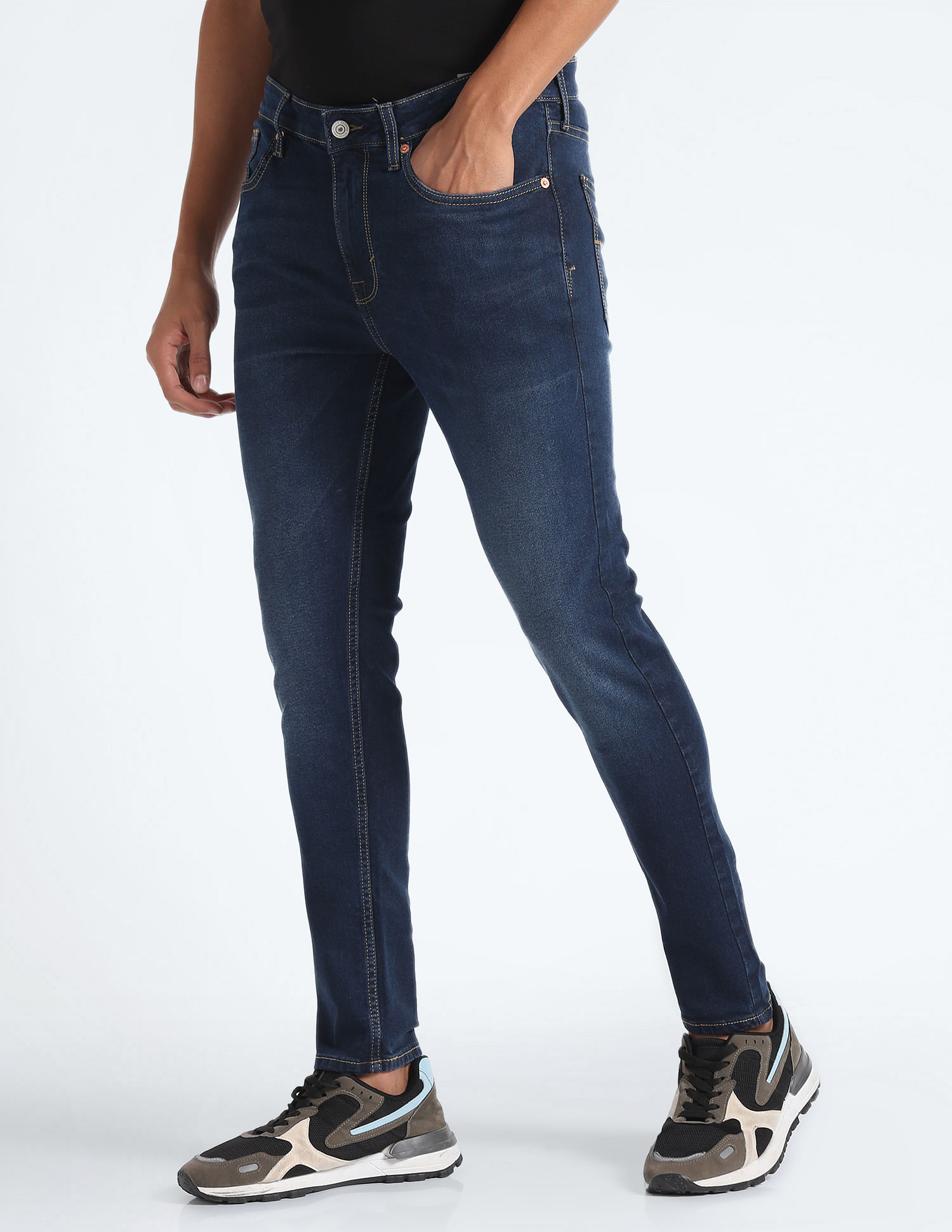 Flying Machine Morrison Skinny Cropped Jeans
