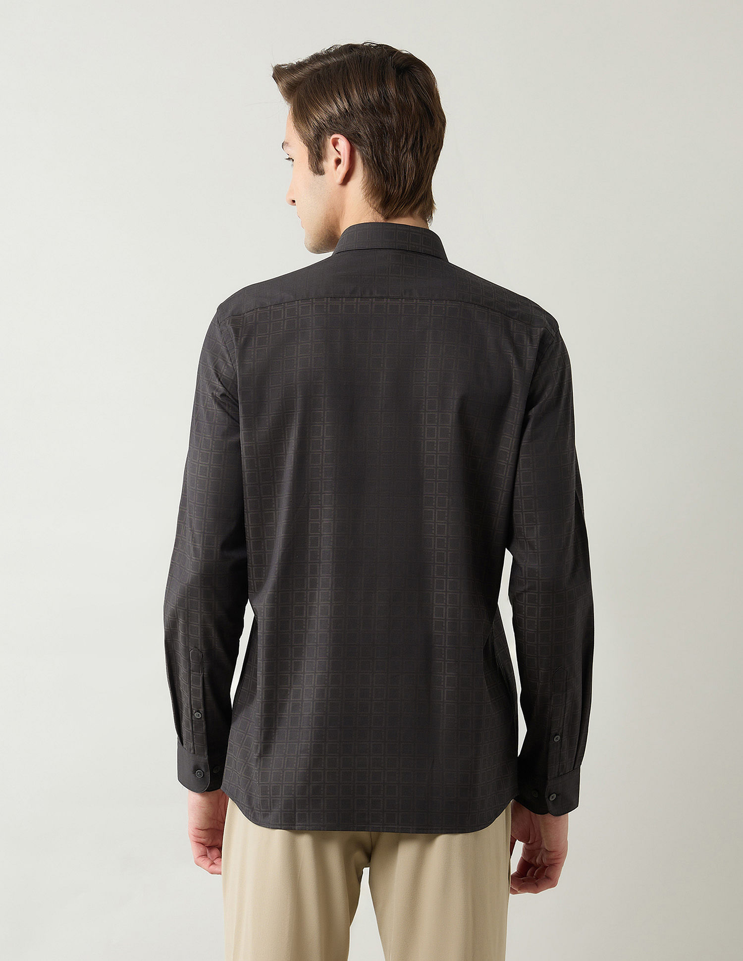 Arrow Newyork Pure Cotton Geometric Printed Shirt