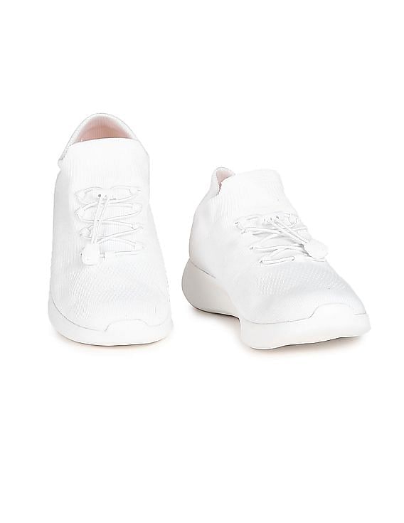 Flying Machine Men Lace Up Panel Knit Shaw 2.0 Sneakers