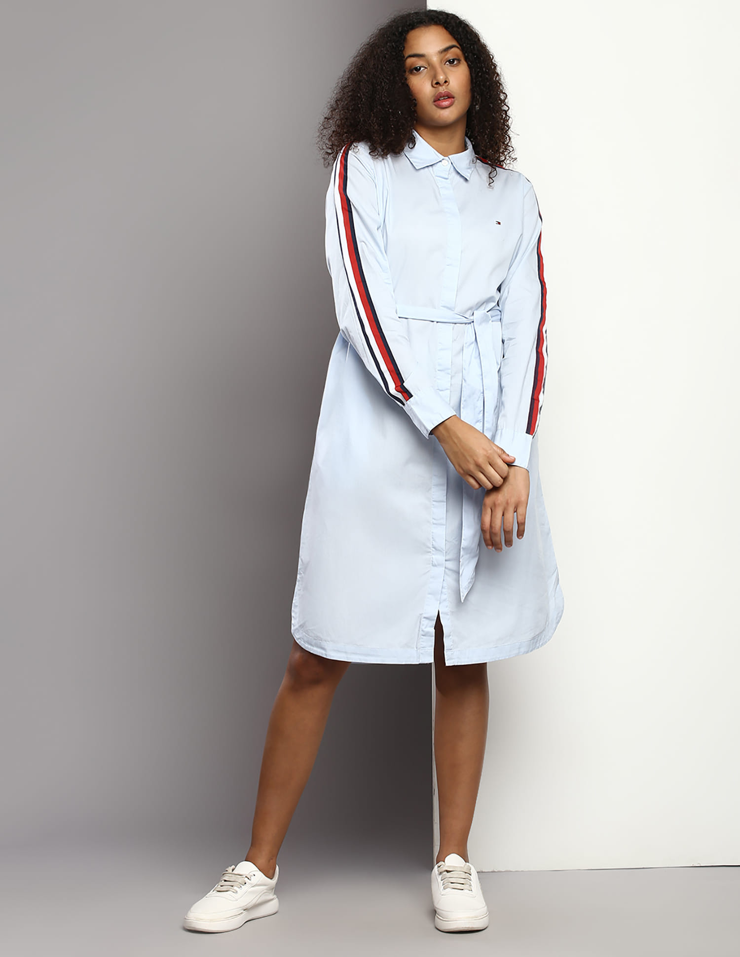 white christmas dresses T- Shirt Dress to The Knee Dark Navy / XX-Large main image 0