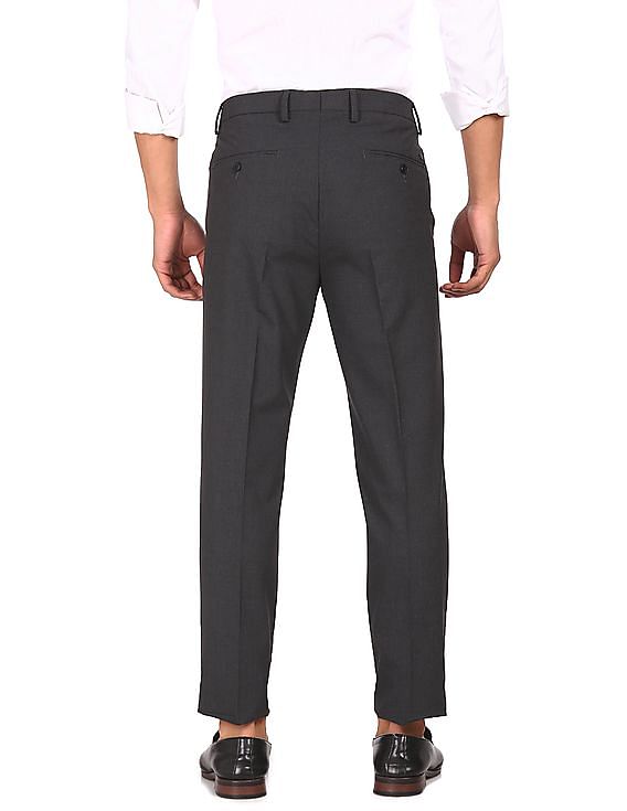 Dark Grey Stretch Formal Pants