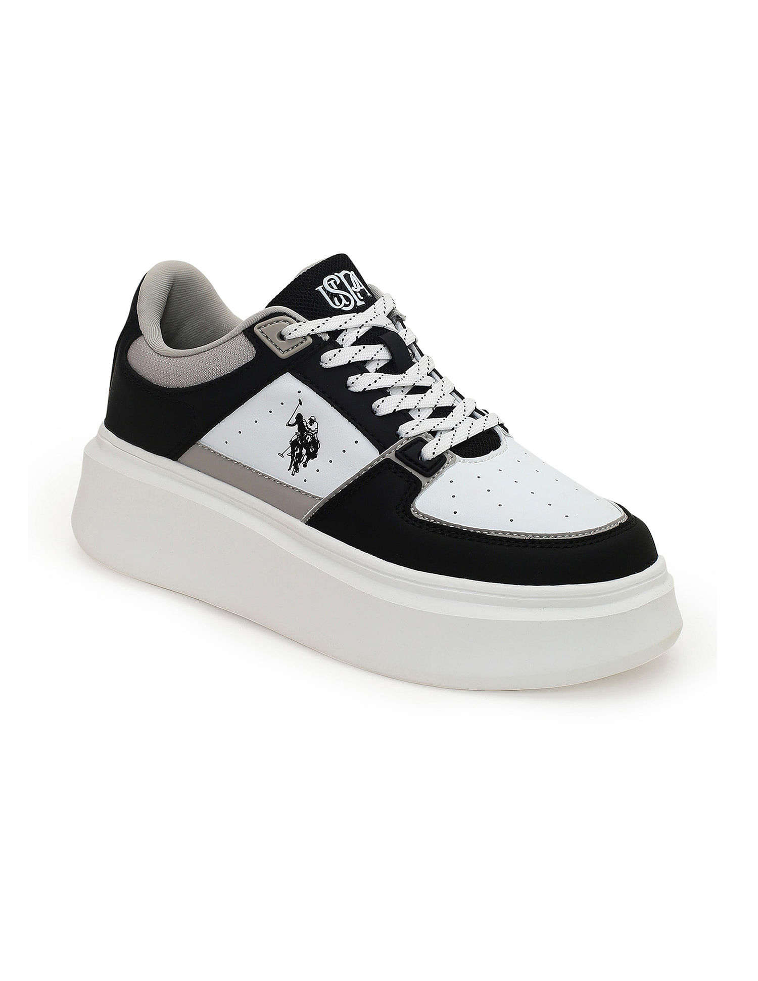 U.S. Polo Assn. Women Round Toe Colour Block Kai Sneakers