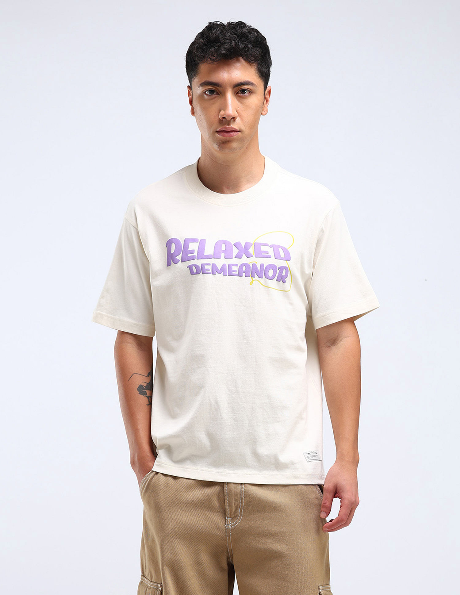 Flying Machine Graphic Print Relaxed Kidult T-Shirt