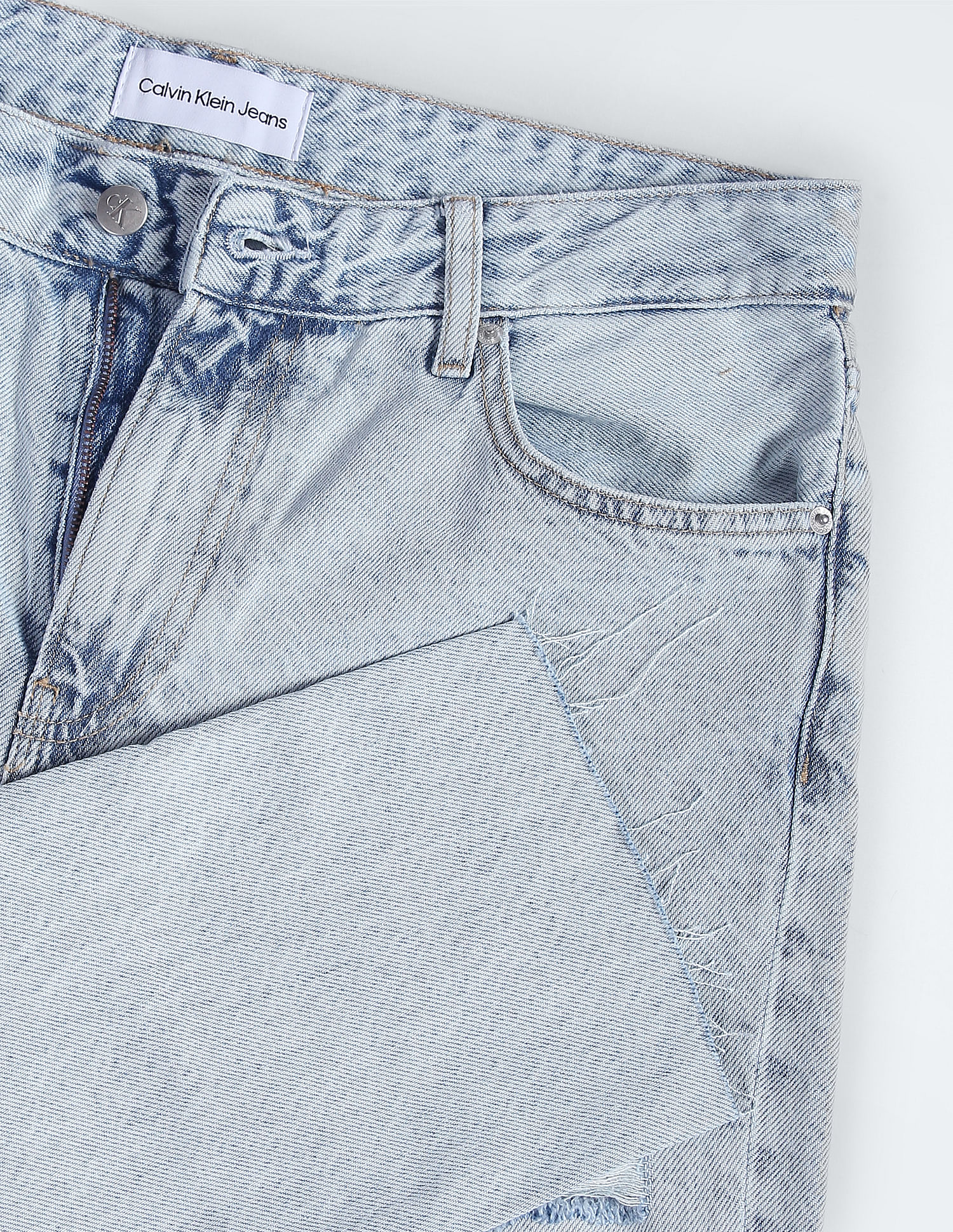 Calvin Klein Sustainable Distressed Dad Jeans