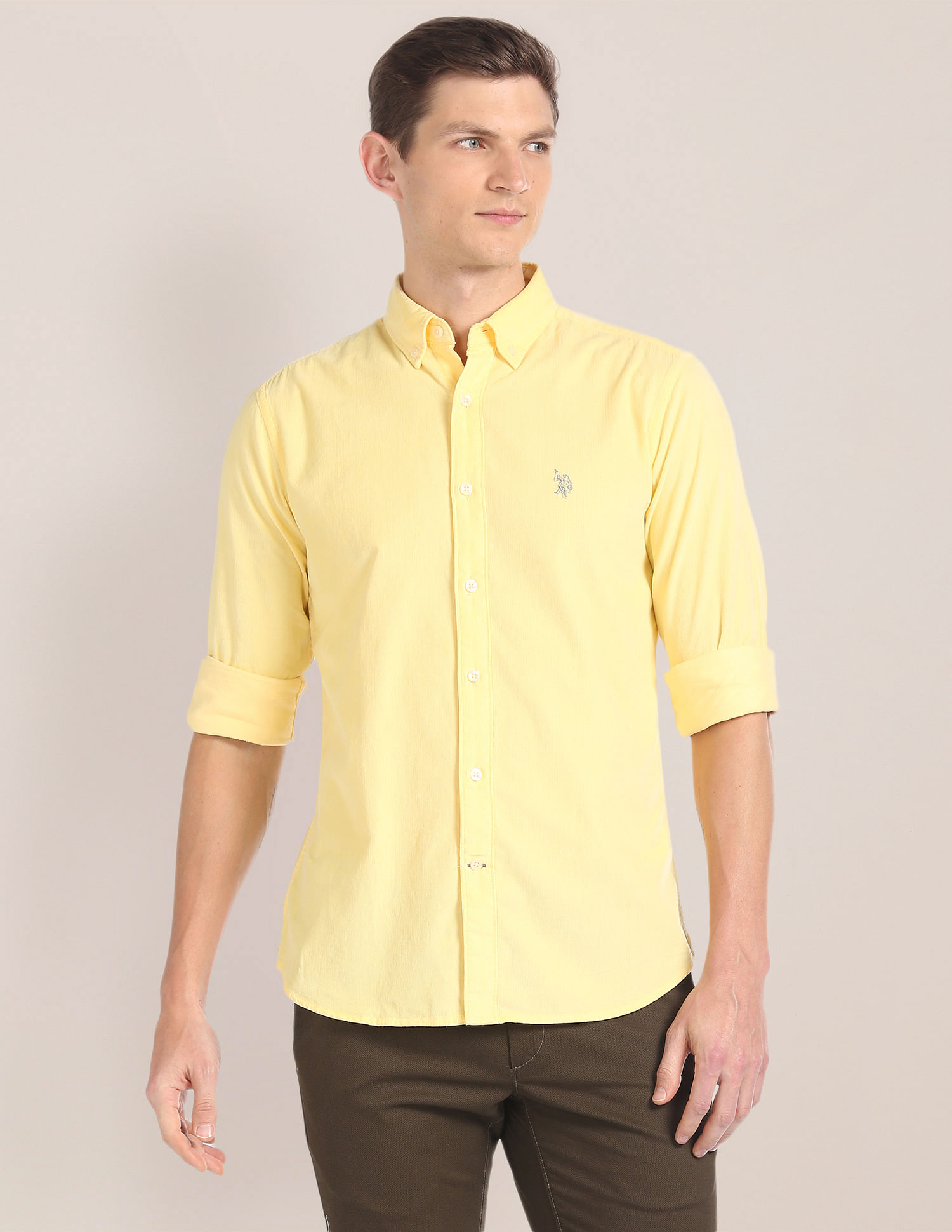 U.S. Polo Assn. Button Down Collar Corduroy Shirt