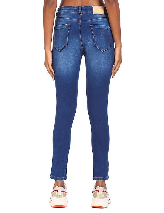 Flying Machine Women Mid-Rise Veronica Skinny Fit Jeans