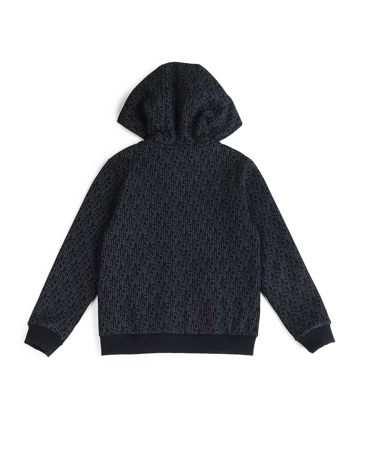 U.S. Polo Assn. Kids Boys Brand Printed Hooded Sweatshirt