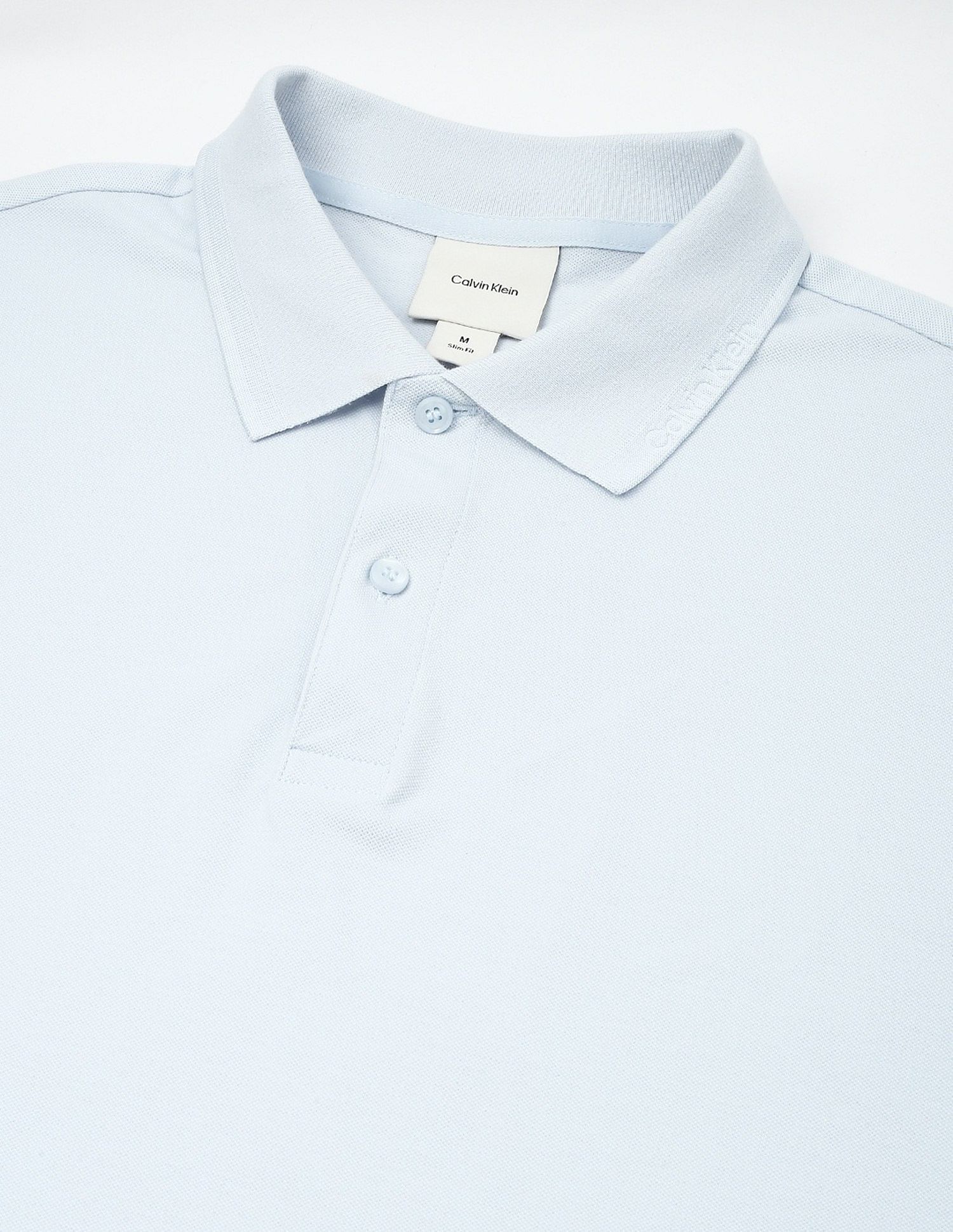 Calvin Klein Jeans Solid Slim Fit Cotton Polo Shirt