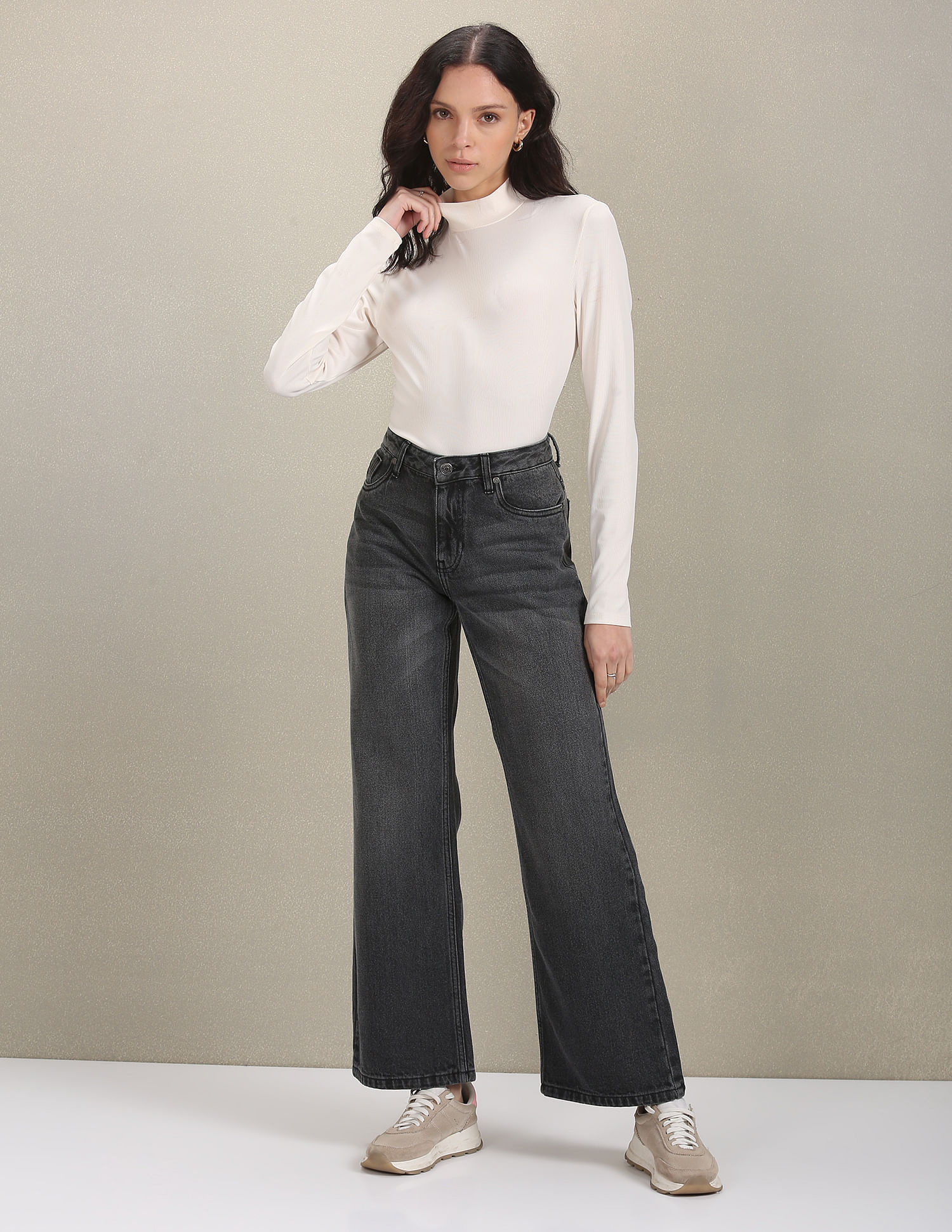 U.S. Polo Assn. Women Mid Rise Bootcut Fit Jeans