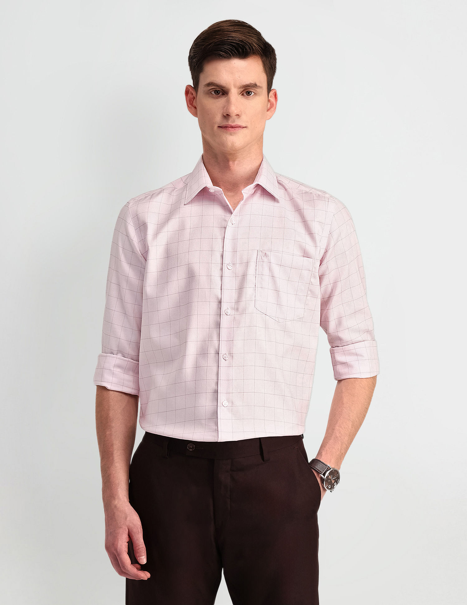 Arrow Manhattan Slim Fit Cotton Shirt