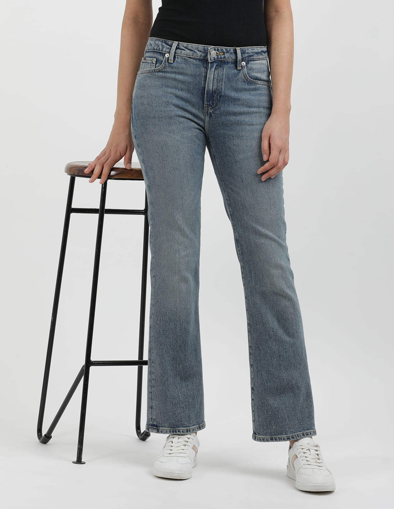 Buy Tommy Hilfiger Mid Rise Bootcut Jeans