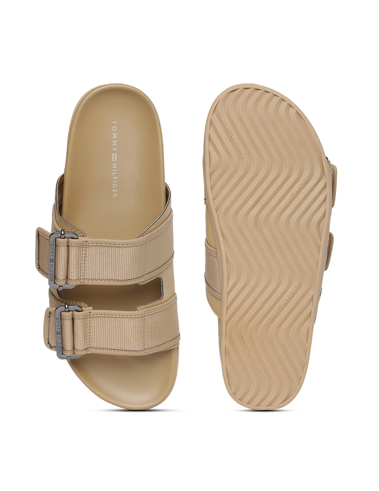 Buy Tommy Hilfiger Men Solid Buckle Sandals