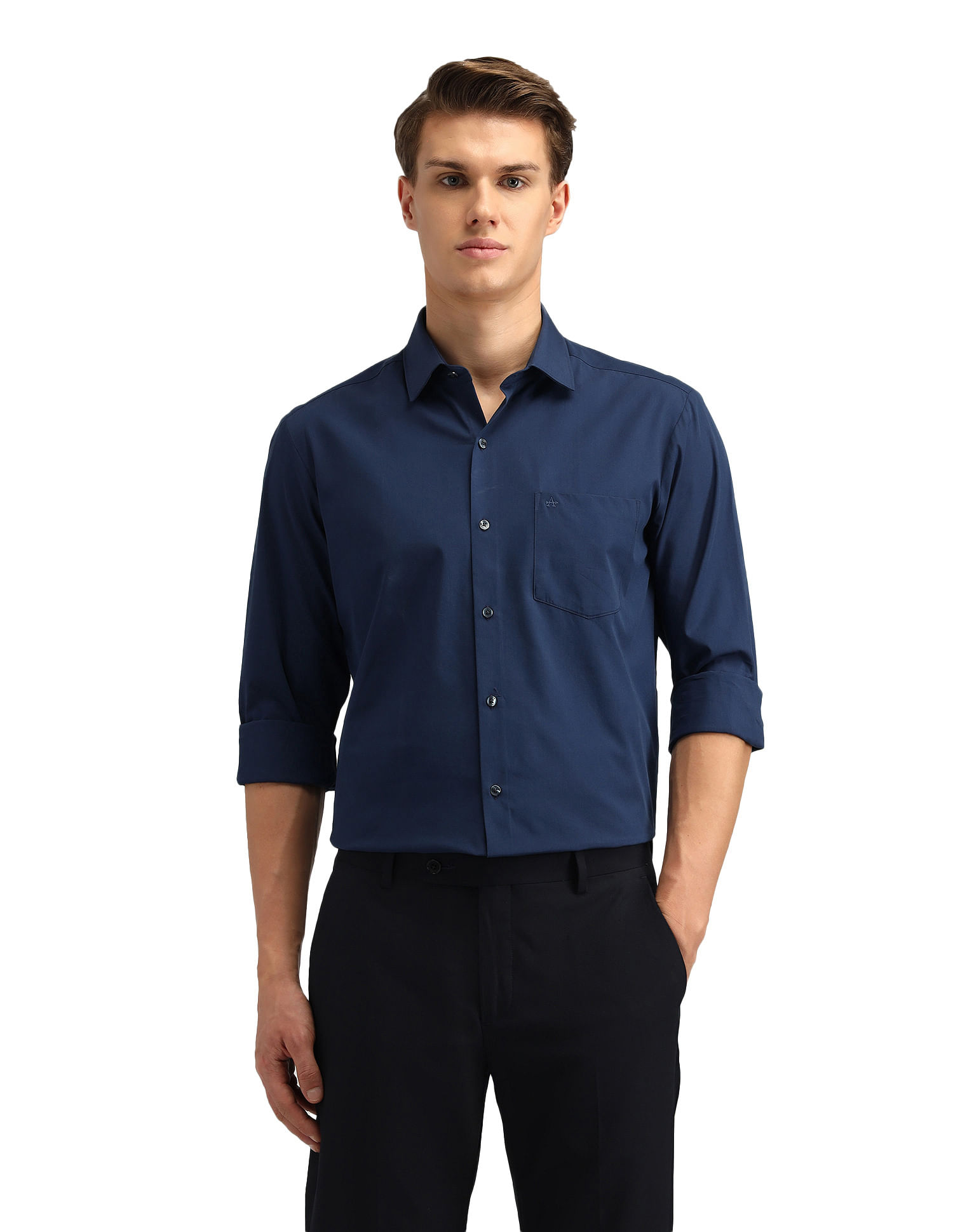 Arrow Slim Fit Solid Pattern Shirt