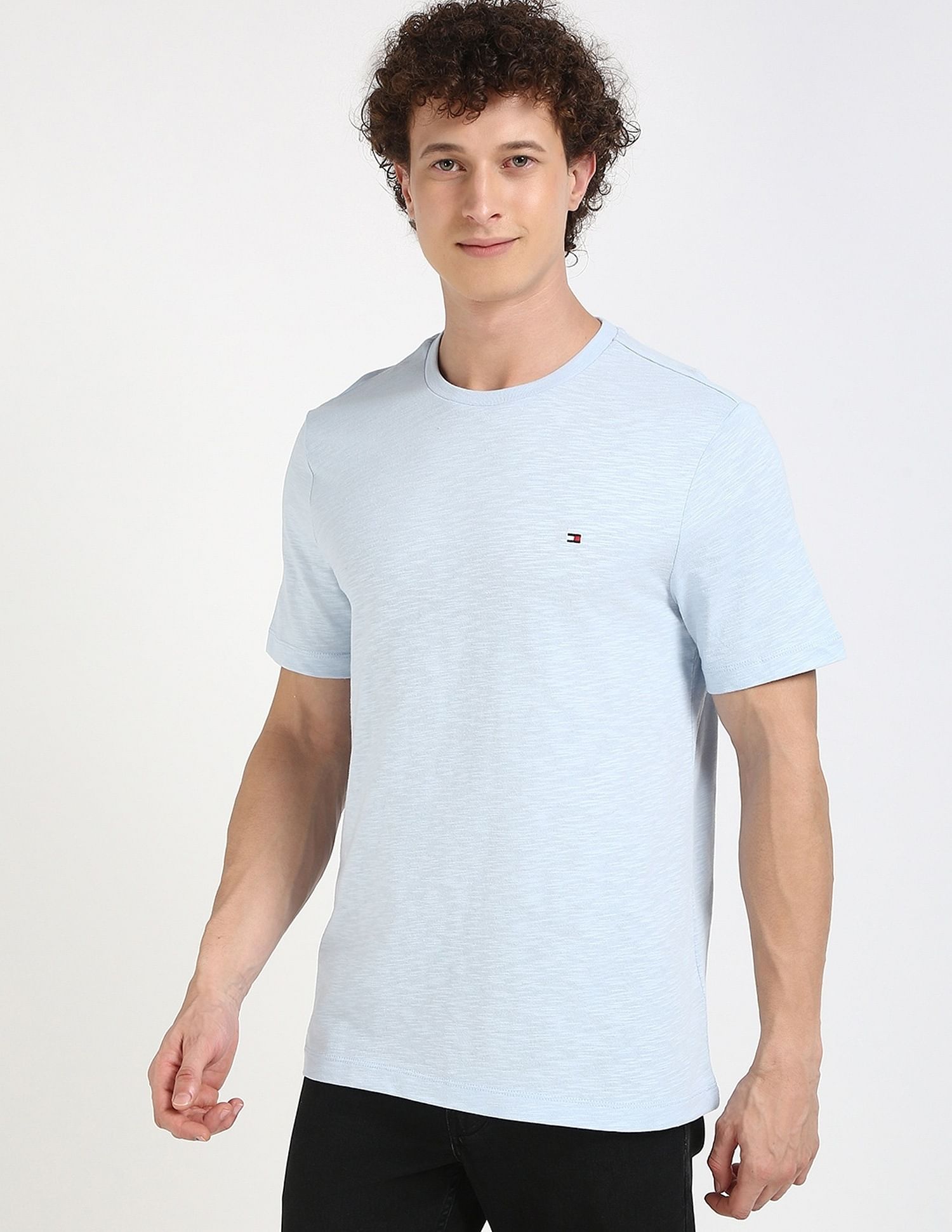 Tommy Hilfiger Solid Regular-Fit Cotton T-Shirt