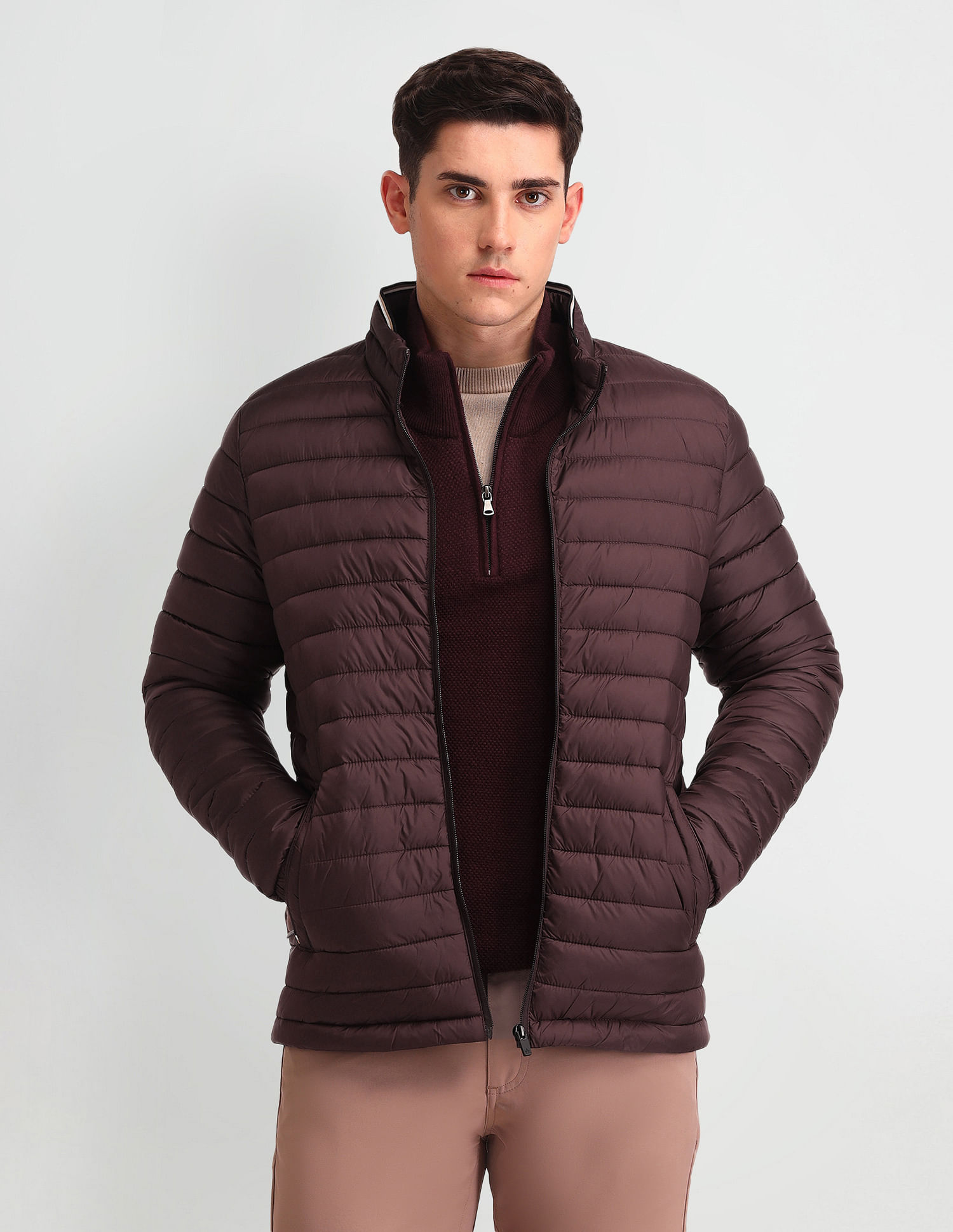 Arrow Sport Regular Fit Solid Packable Jacket