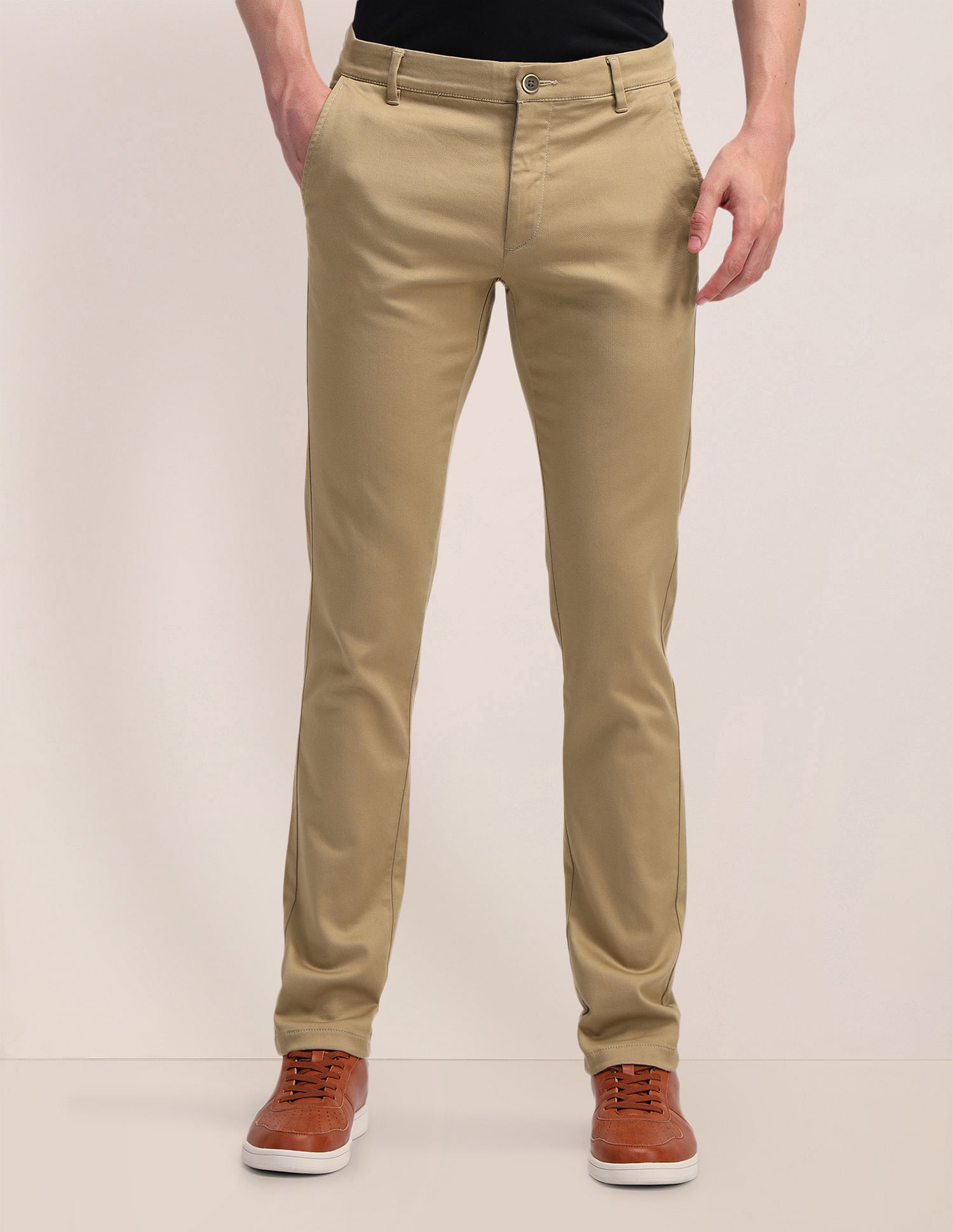 U.S. Polo Assn. Austin Slim Fit Flat Front Trousers