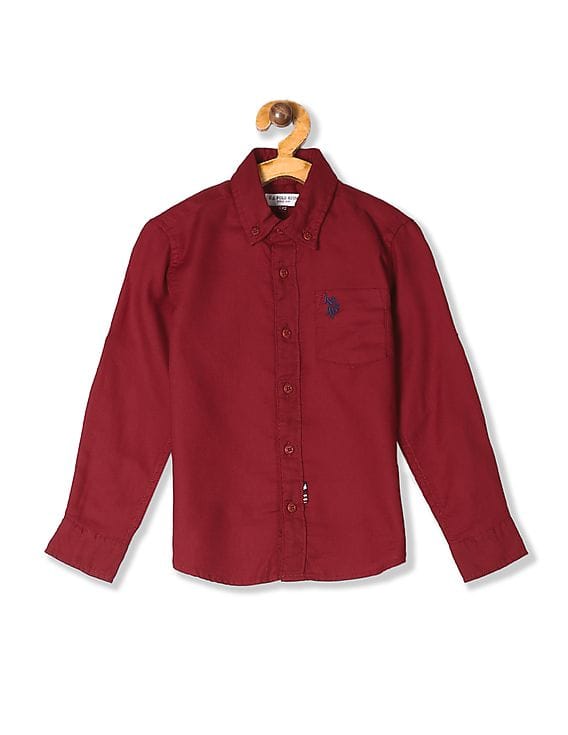 boys polo button down