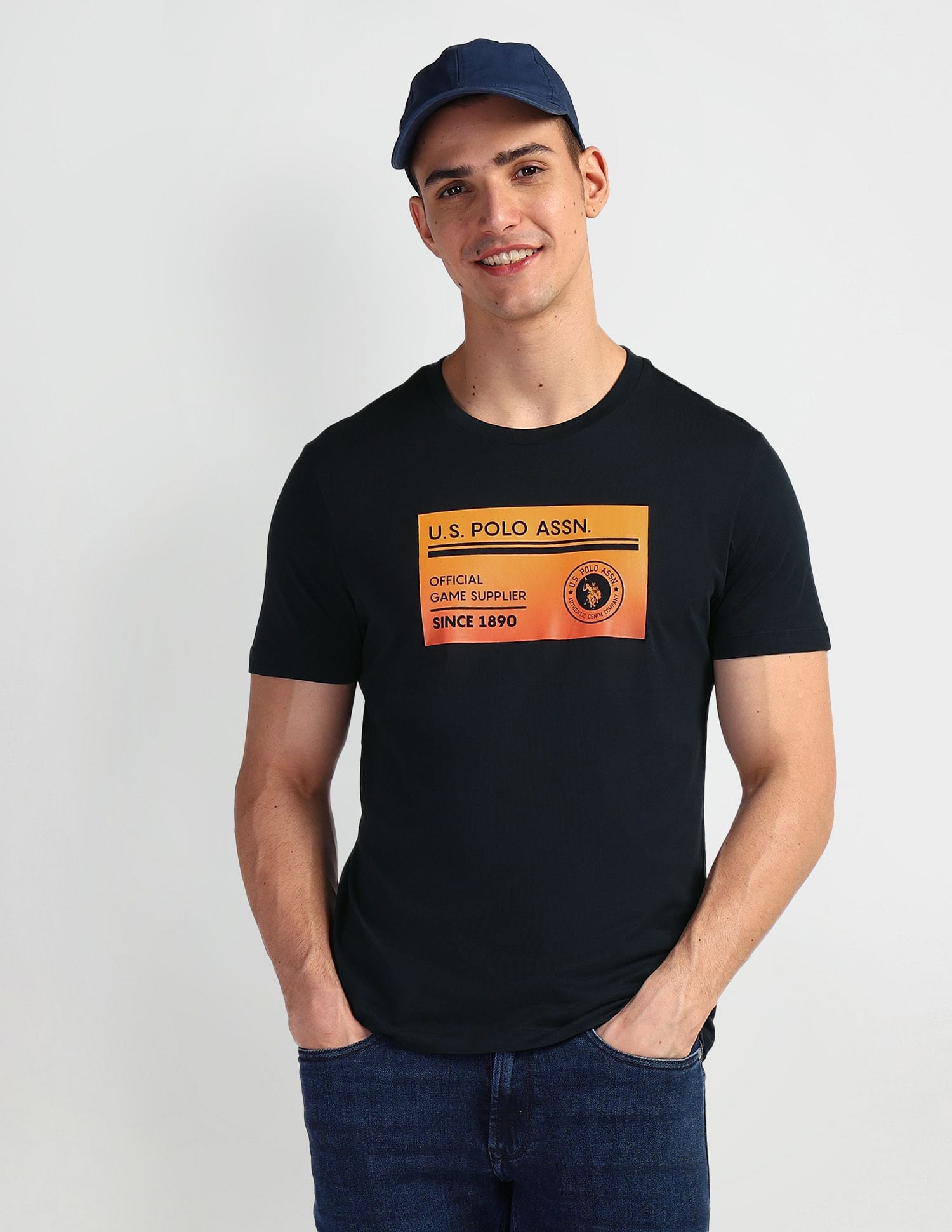 U.S. Polo Assn. Denim Co. Brand Print Muscle Fit T-Shirt