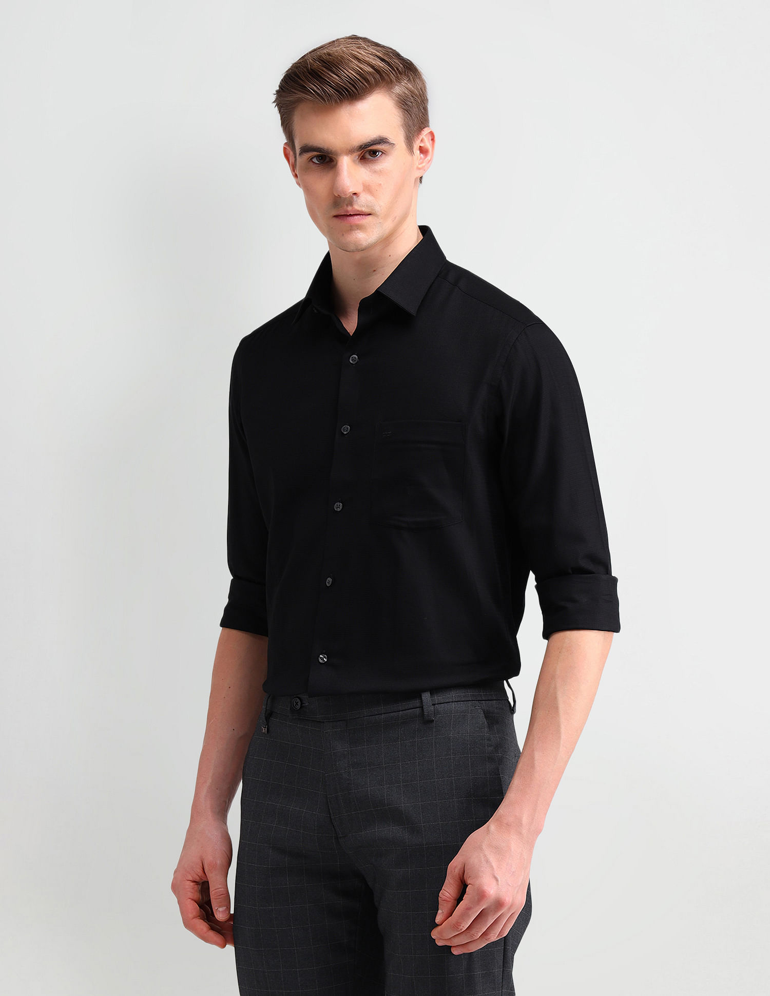 Arrow Manhattan Slim Fit Dobby Shirt